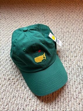 Masters Green Baseball Cap with Yellow Embroidered USA Logo